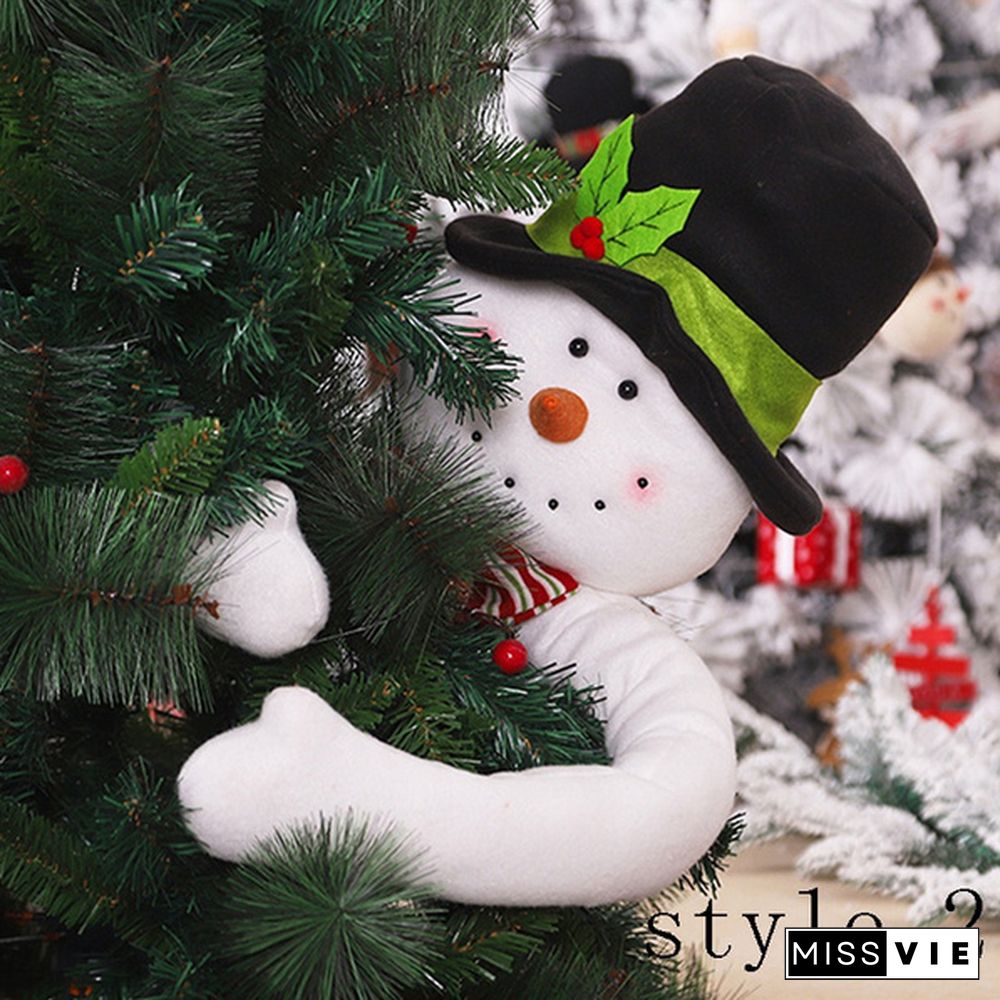 1Pcs Santa Claus Snowman Toy Merry Christmas Ornaments