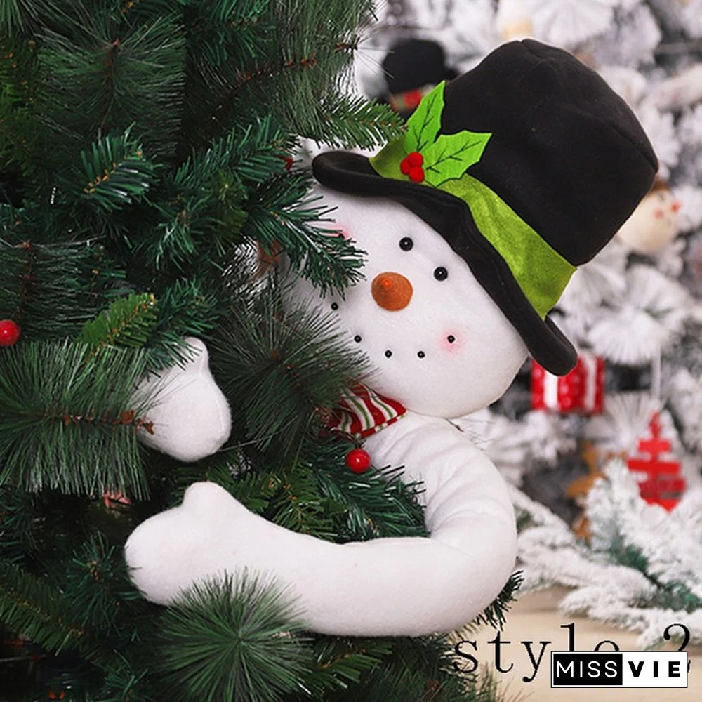 1Pcs Santa Claus Snowman Toy Merry Christmas Ornaments