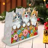 Acrylic Double Sided Christmas 5D DIY Diamond Art Paper Towel Storage Rack Napkin Holder Kit