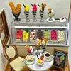 Ice Cream Shop Miniature Scene Simulation Fine Model Collection Trendy Ornaments