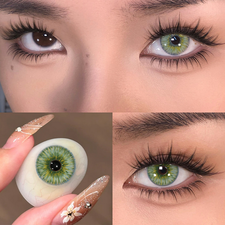 【U.S WAREHOUSE】Rare Iris Green Contact Lenses