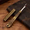 Vintage Carved Metal Seam Ripper with Safety Cover - Antique Stitch Unpicker & Thread Remover for Cross Stitch Mistakes tapestrymarket
