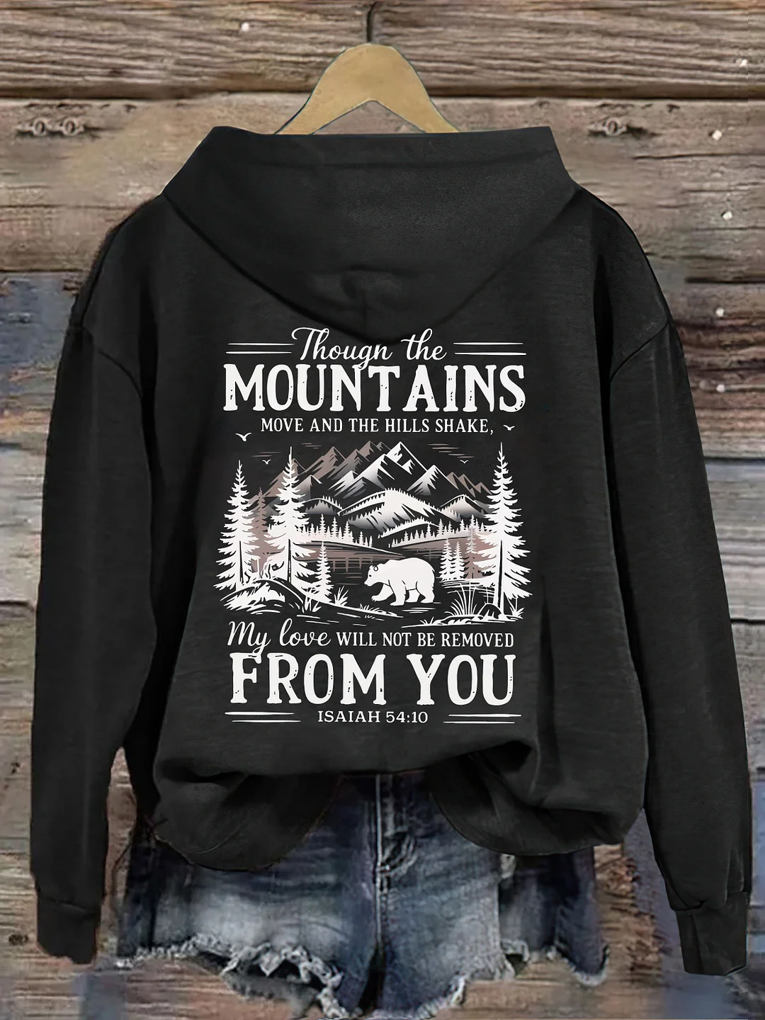 Though The Mountains Move Vintage Hoodie