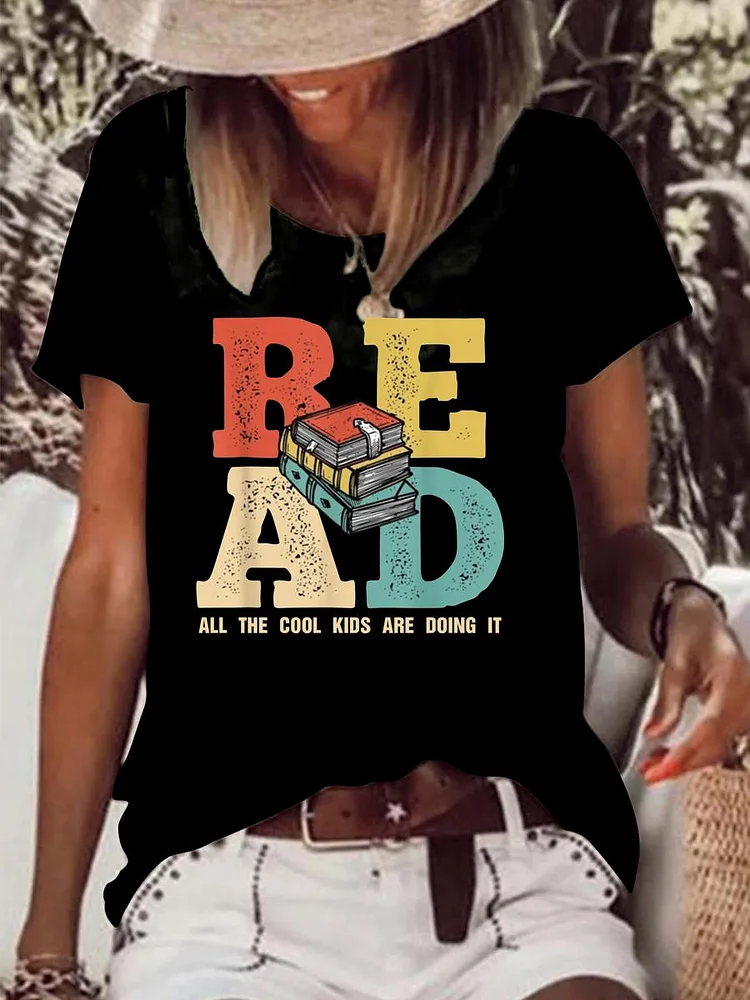 All the cool kids are reading Book Lovers Raw Hem Tee-Annaletters