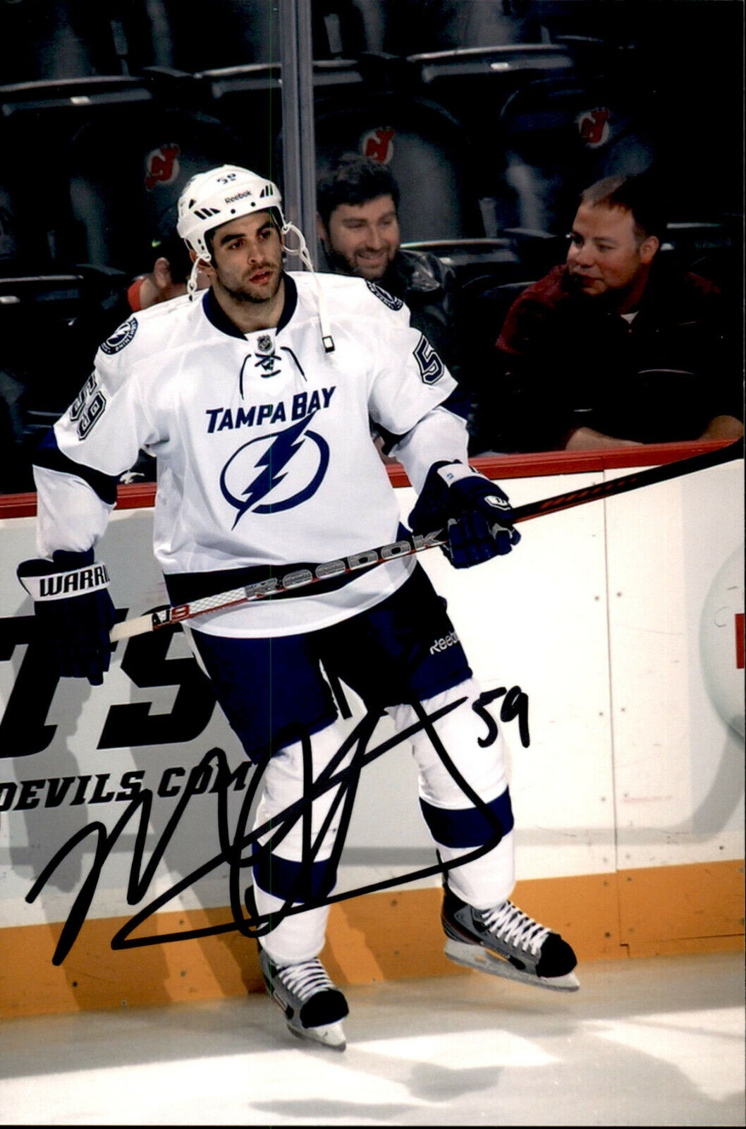 Mike Angelidis SIGNED 4x6 Photo Poster painting TAMPA BAY LIGHTNING #2