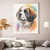 Saint Bernard Dog-11CT Stamped Cross Stitch 40*50cm/15.75*19.69in tapestrymarket