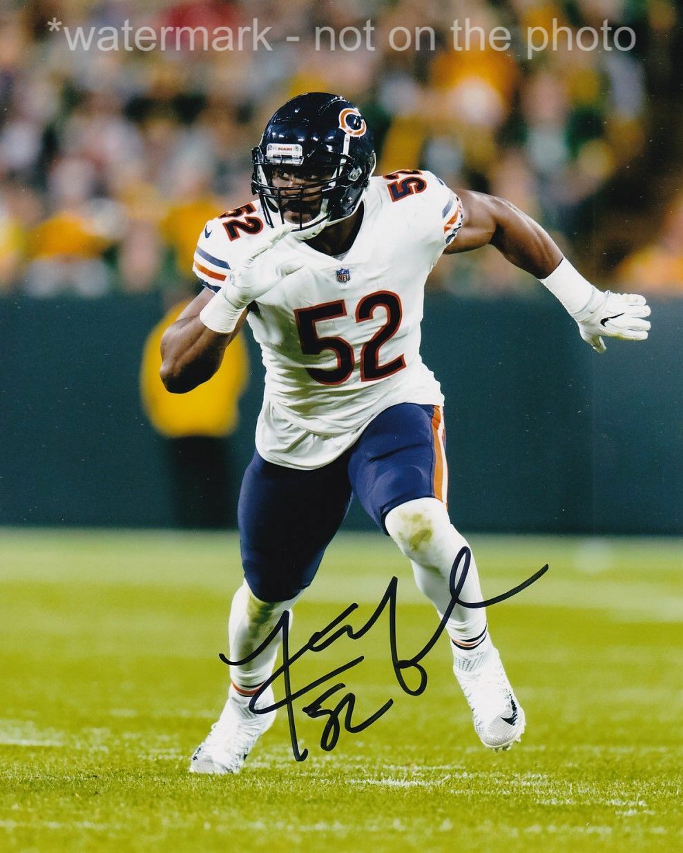 KHALIL MACK SIGNED AUTOGRAPH 8X10 Photo Poster painting CHICAGO BEARS