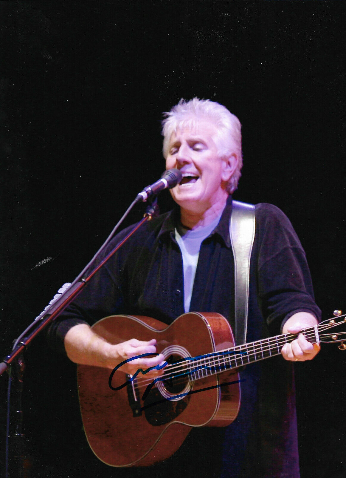 Graham Nash signed 8x11 inch Photo Poster painting autograph