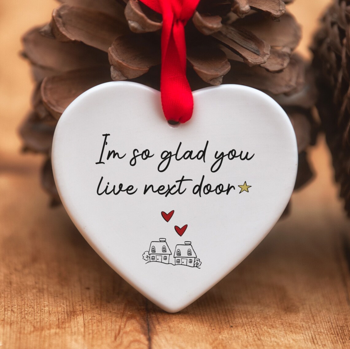 Friendship Heart Hanging Ornament - tree - Codlins