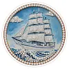 DIY Pearl Painting Art Kit,Round Dust-proof Outer Frame with Tassel Hanging Kit