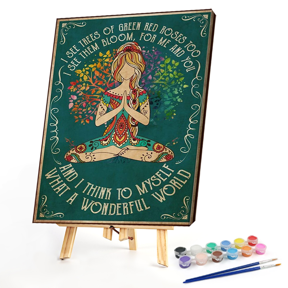

40*50CM - Paint By Numbers - Yoga Girl, 501 Original