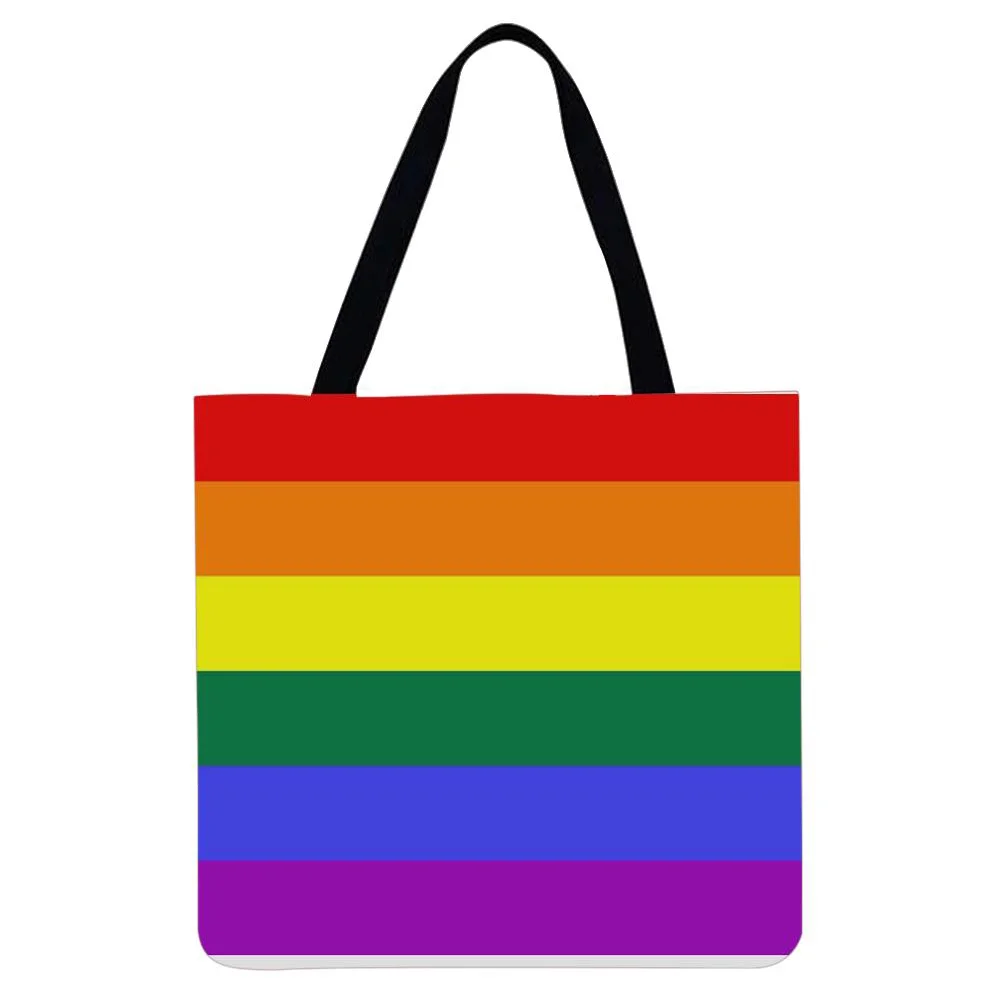 Linen Tote Bag -  Gay Pride Day