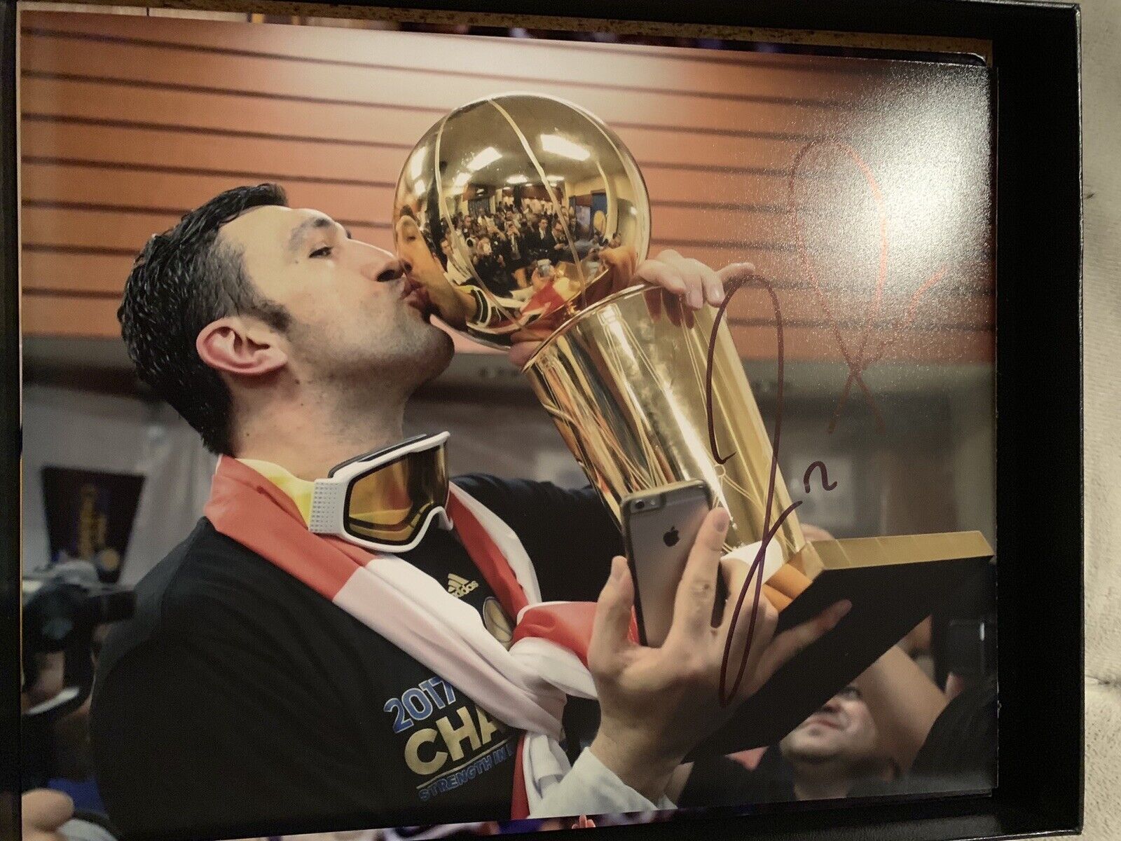 zaza pachulia Signed 8x10 Photo Poster painting Warriors