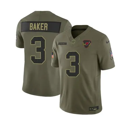 Youth's Arizona Cardinals #3 Budda Baker  Olive 2025 Salute to Service Retired Limited Jersey