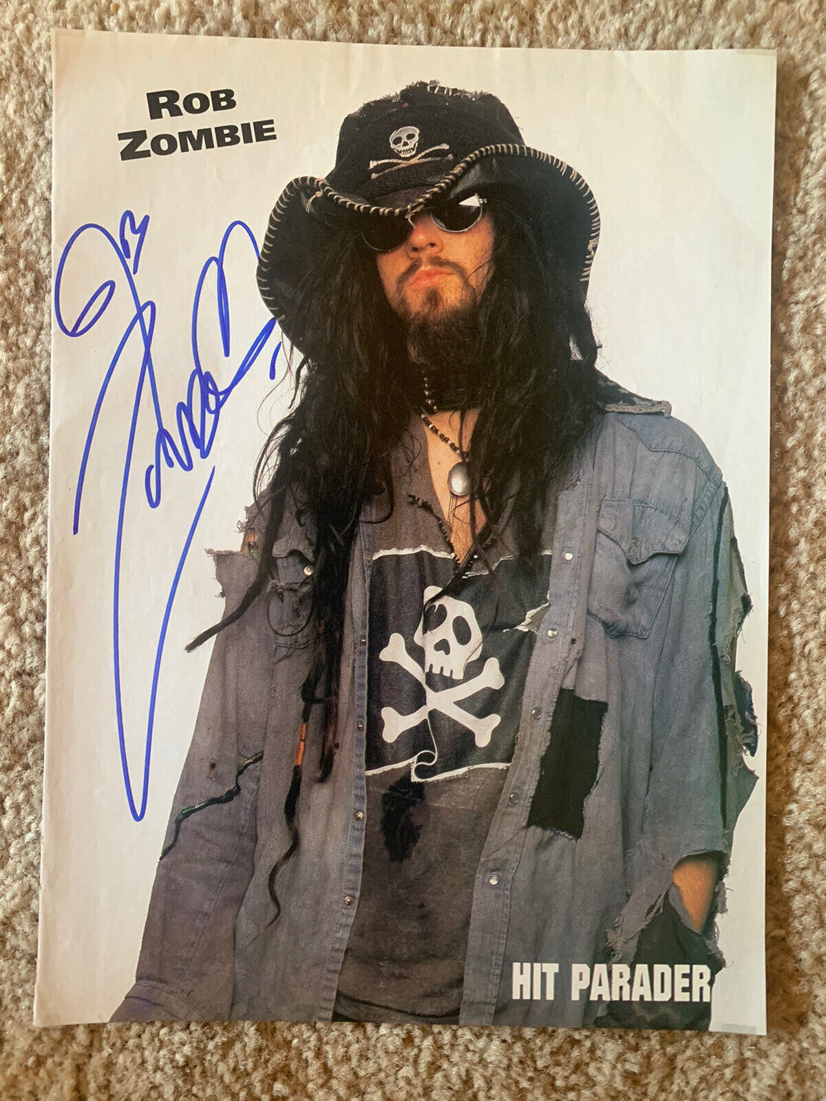 Zob Zombie RARE FULL NAME Signed Autographed 8x11 Magazine Photo Poster painting BAS Certified