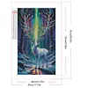 uk.everydayedeals (Limited Stock)Diamond Painting - Square AB Drills - Xmas Aurora Elk(45*75cm)