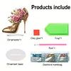 (US Only)2D Flat Print High Heels DIY Diamond Painting Desktop Decorations for Home Decor