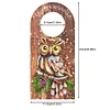 DIY Christmas Candle Flower Diamond Painting Door Handle Hanging Sign Kit