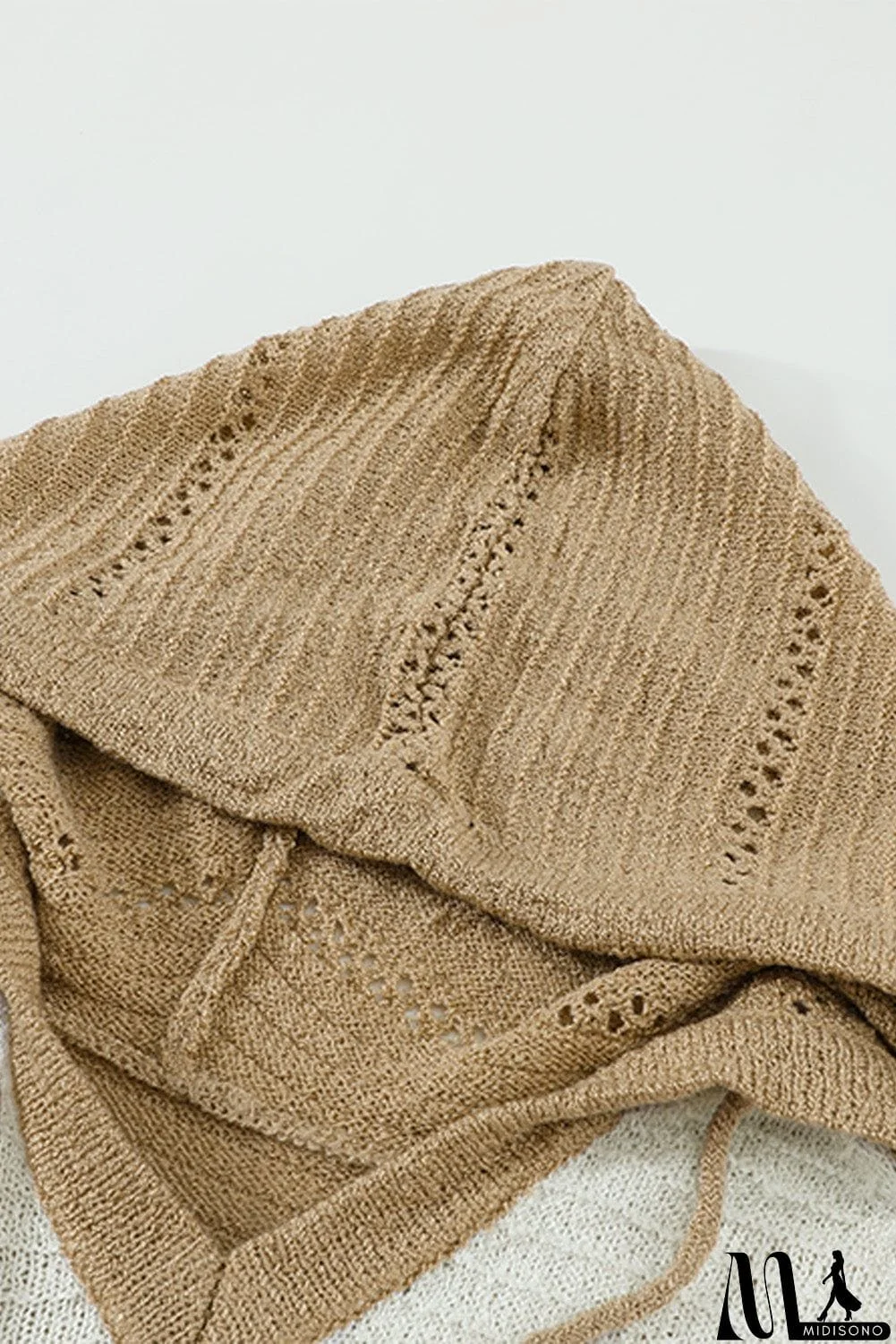 MidiSono - Classic Beach Bonfire Knitted Hoodie