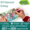 2027-2028 Two-Year Diamond Painting Calendar Kit, 13 Exquisite Multicolor Butterfly And Floral Illustrations, Large Size Desk Calendar, Mosaic Art Coil-Bound Desktop Planner
