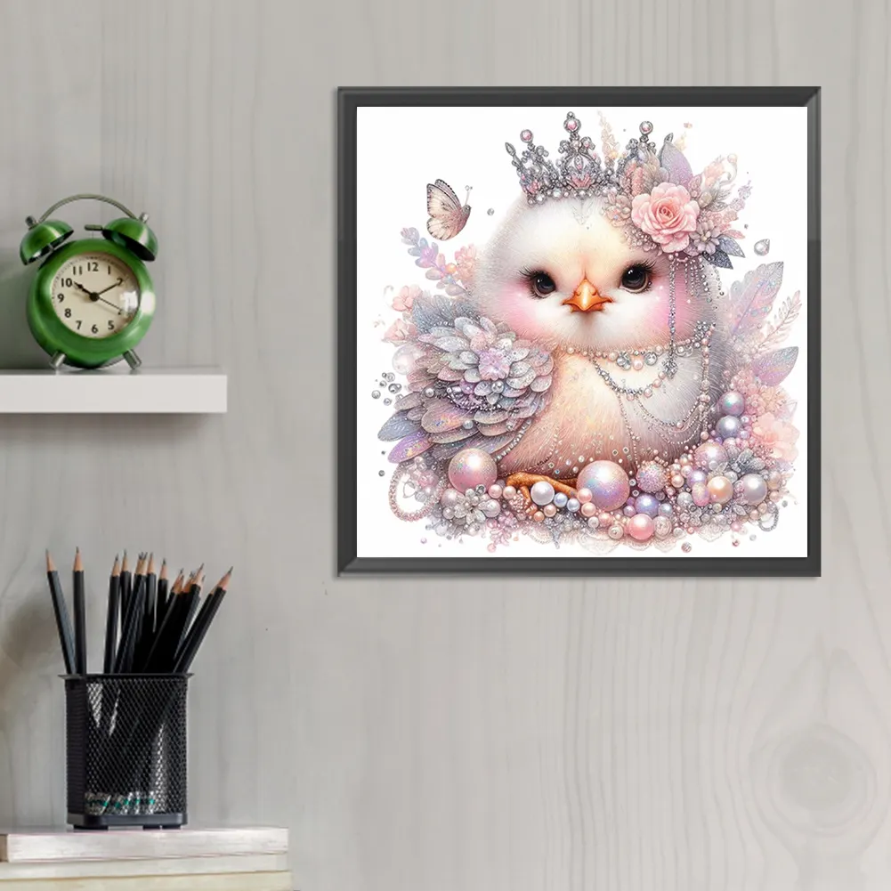Full Round Diamond Painting 30*30cm - Bejeweled Chicken