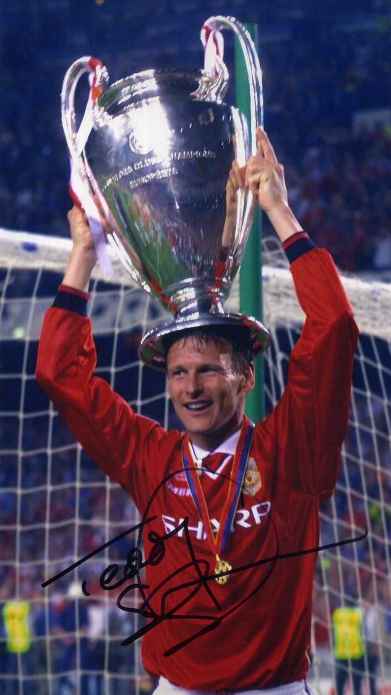 TEDDY SHERINGHAM Signed Photo Poster paintinggraph - Manchester United & England - Preprint