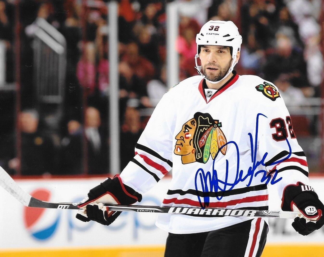 Michal Rozsival signed Chicago Blackhawks 8x10 Photo Poster painting autographed Hawks 4