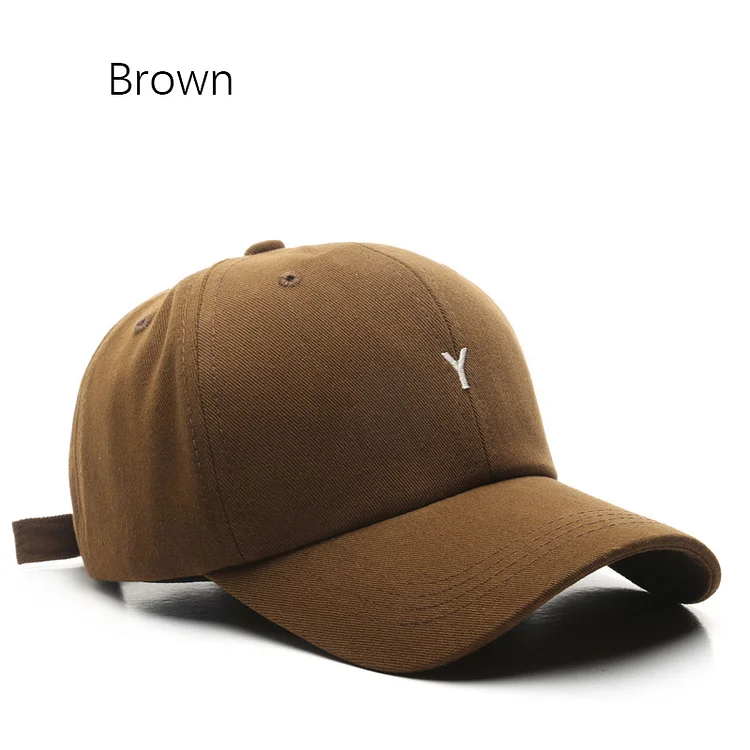 SLECKTON Cotton Baseball Cap for Men and Women Letter Y Embroidery Sun HatsSummer Sun Protection Snapback Caps Unisex