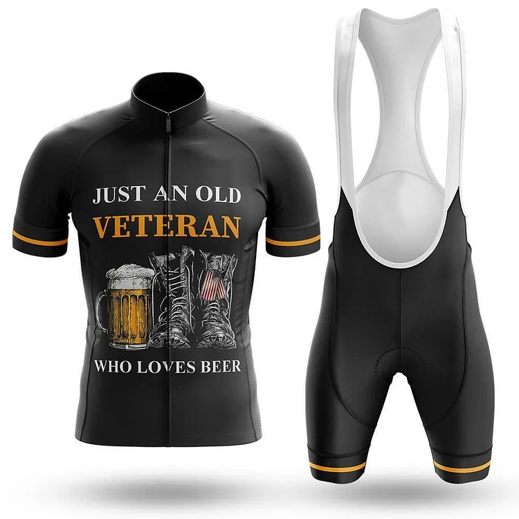 A Veteran Loves Beer Men's Short Sleeve Cycling Kit