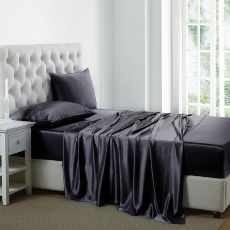 25 Momme Silk Sheet Set | 4pcs Dark Gray