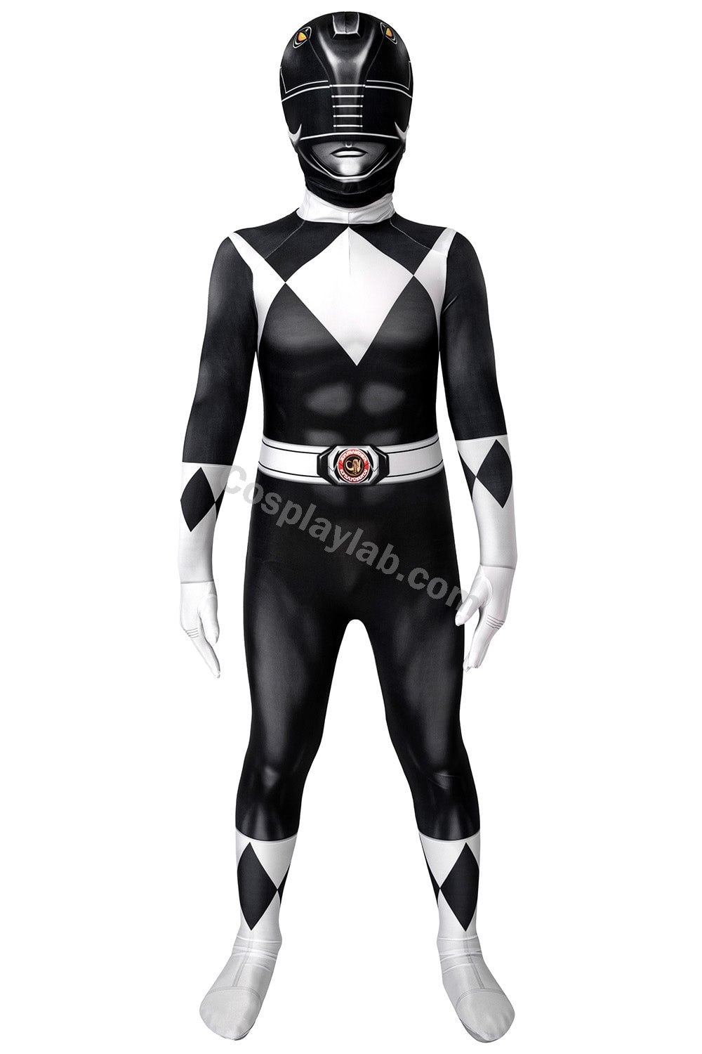 Kids Black Ranger Cosplay Suit 3D Spandex Costume Christmas Gifts for Children Jumpsuit By CosplayLab