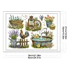 Garden Small Objects-14CT Stamped Cross Stitch 62*47cm/24.41*18.5in(Big Size) tapestrymarket