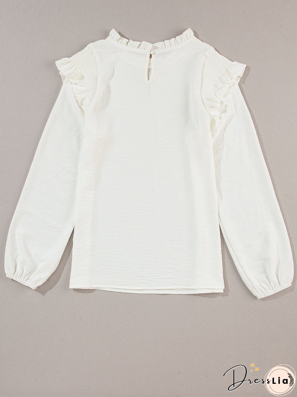 Lovely White Blouse with Ruffles