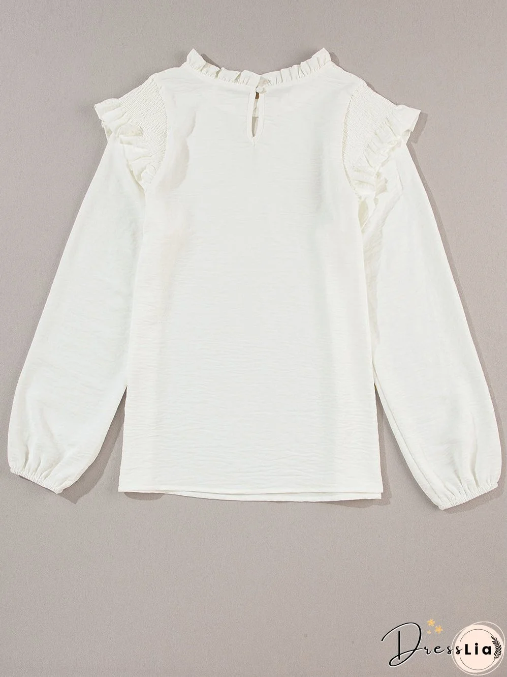 Lovely White Blouse with Ruffles