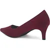 Women's 2 Inch Pumps Kitten Heels Closed Pointed Toe Low Heels Casual Shoes