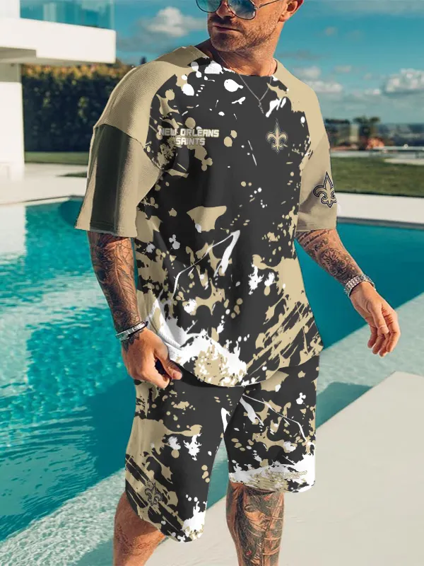 New Orleans Saints Limited Edition Top And Shorts Two-Piece Suits