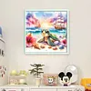 Sea Turtles-11CT Stamped Cross Stitch 40*40cm/15.75*15.75in