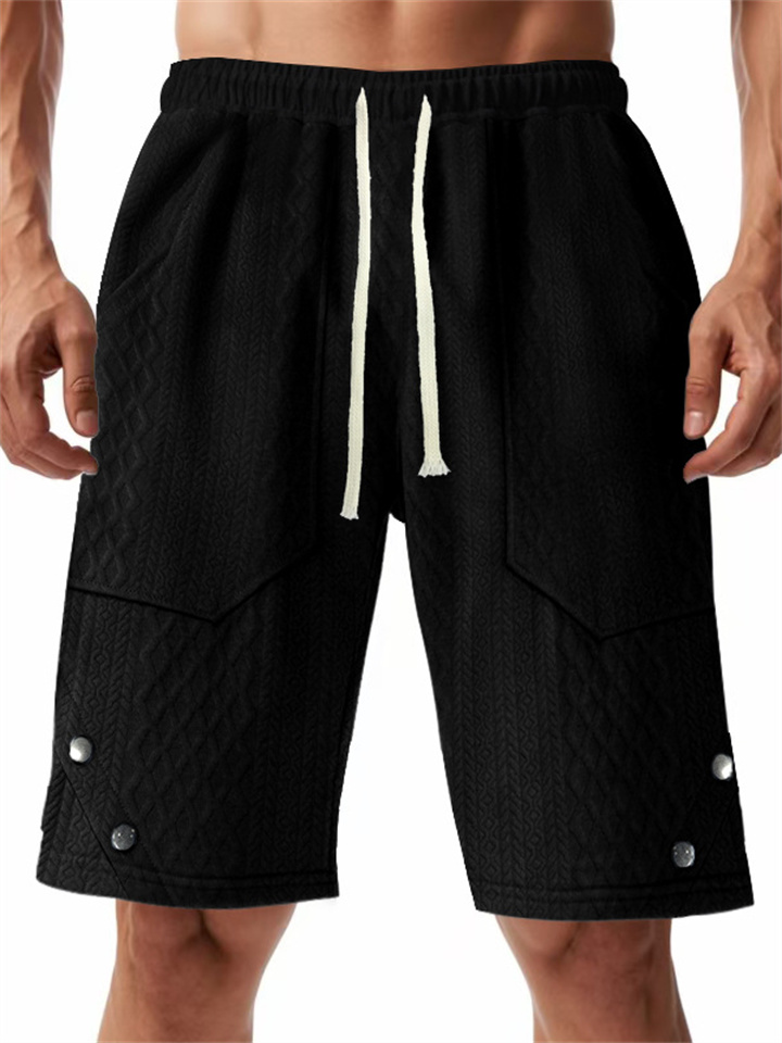 Men's Jacquard Casual Shorts Summer New Five Pants