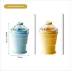 Ice-making and water-drinking 2-in-1 ice hockey mold folding water cup