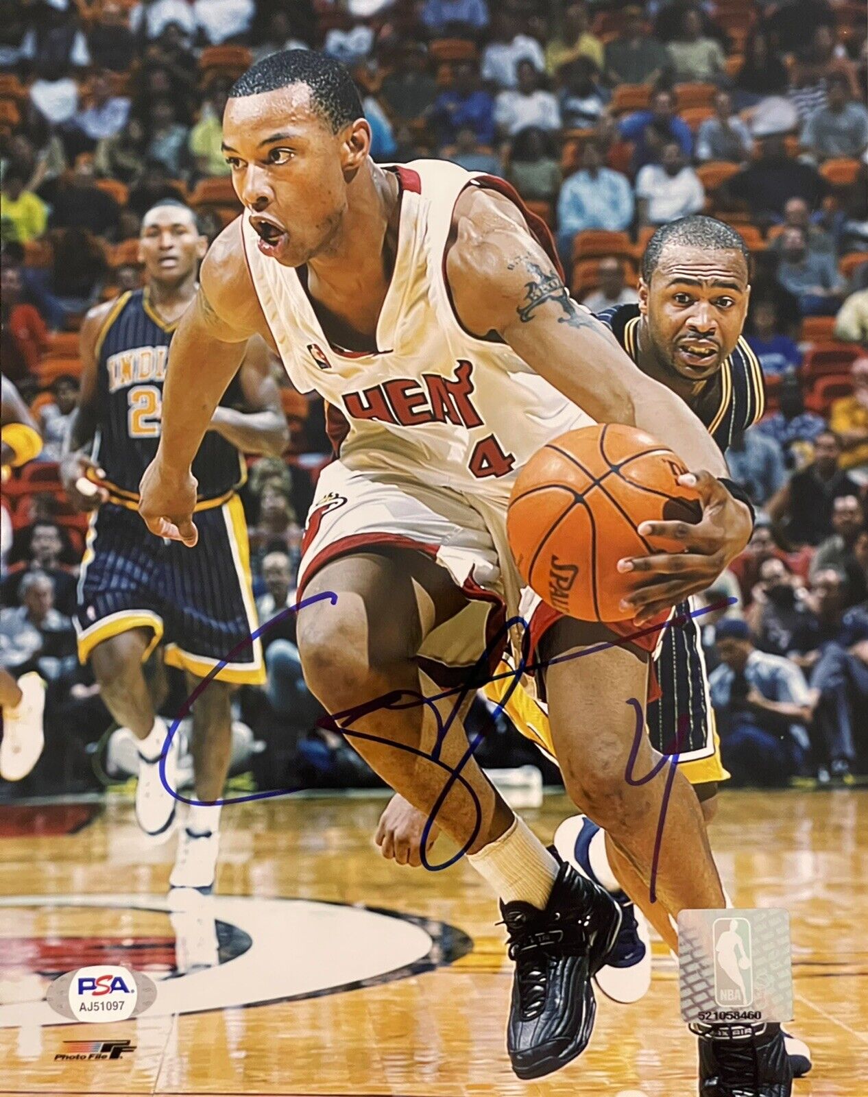 Caron Butler Signed Autographed Miami Heat 8x10 Photo Poster painting Wizards PSA/DNA