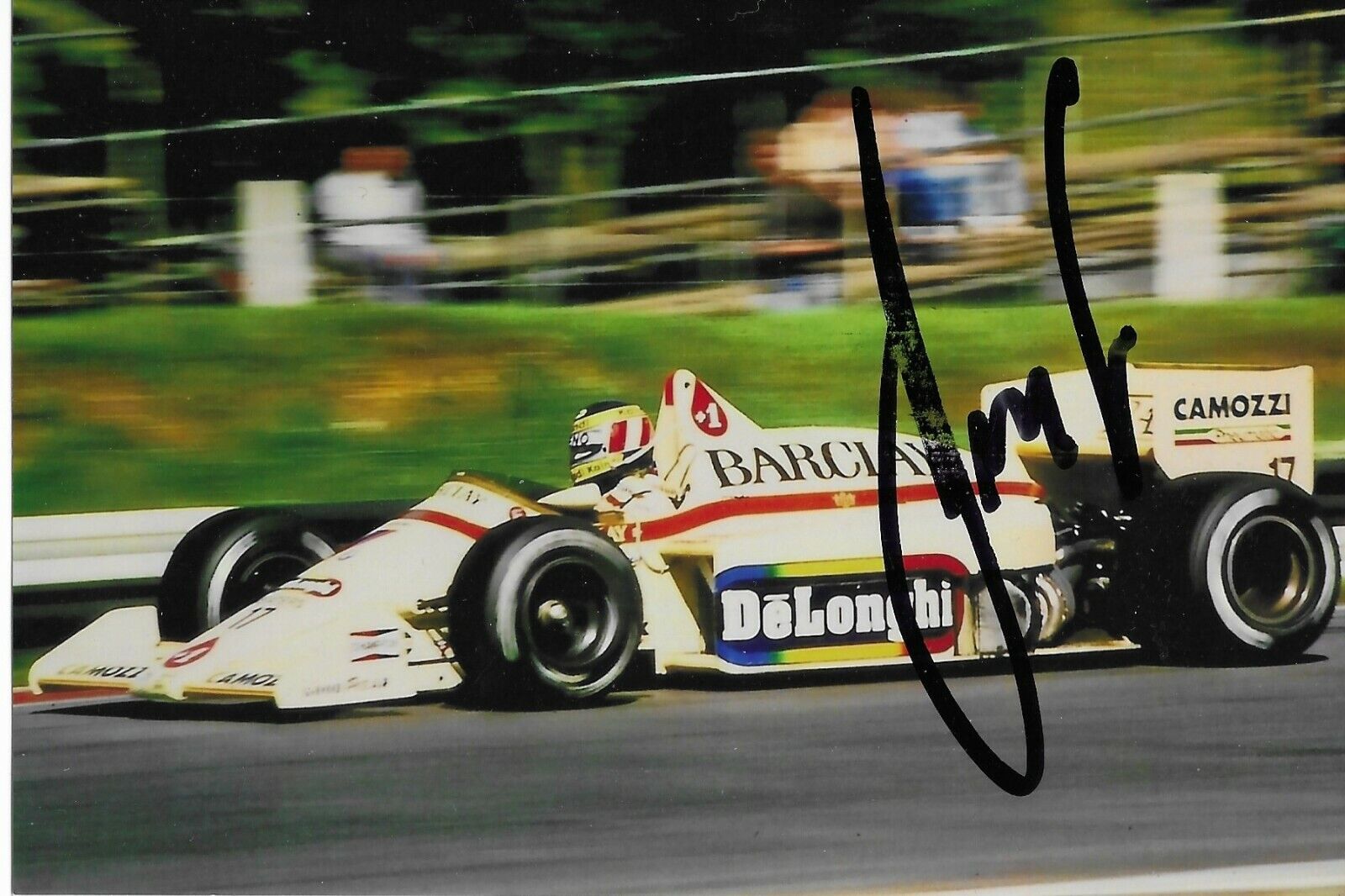 GERHARD BERGER SIGNED 4X6* Photo Poster painting FORMULA ONE F1 (FORMEL 1 AUTOGRAPH)