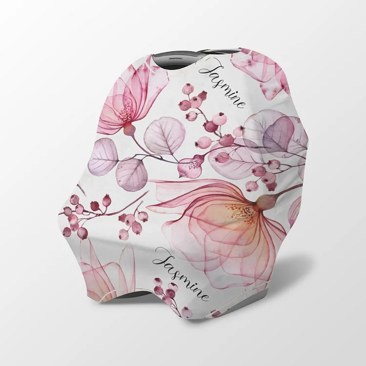 Personalized Baby Flower Car Seat Canopy | Canopyl253