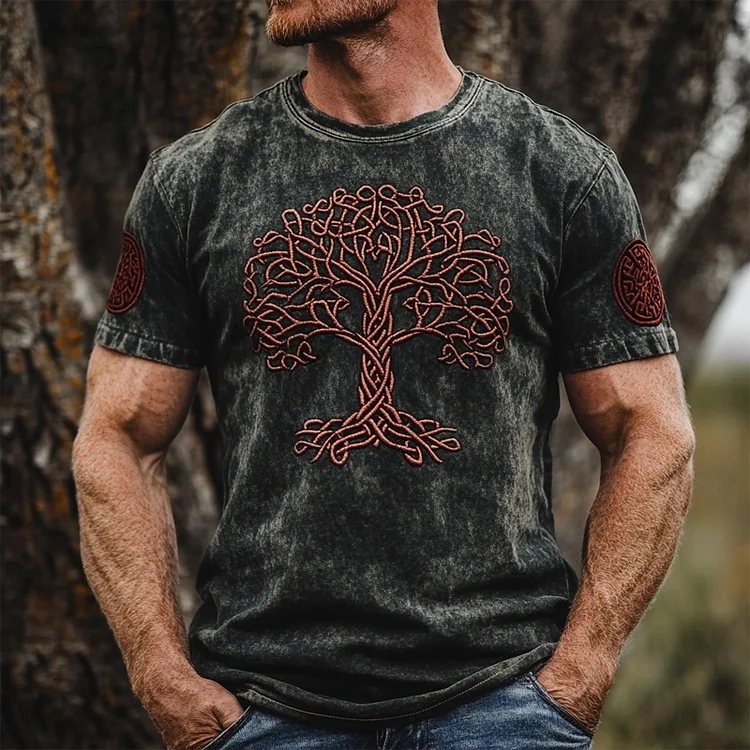 Men's Viking Tree Of Life Cozy T-Shirt / Rvogue / Rvogue