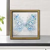 Diamond Painting Special Shaped Drill White Butterfly With Frame(8.46x8.46inch)