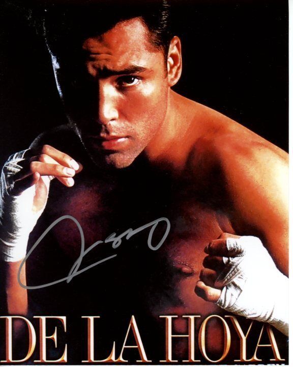 OSCAR DE LA HOYA signed autographed BOXING Photo Poster painting