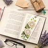 3Pcs DIY Pearl Painting Sunflower Bookmark with Butterfly Pendant Home Office Supplies Gift for Book Lovers