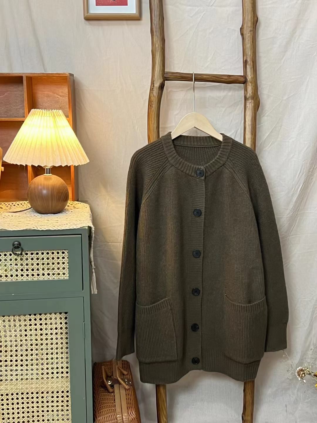 Chicfifth Sweater Women Winter Long Sleeve High Quality Autumn Vintage Top Knitted Cardigan