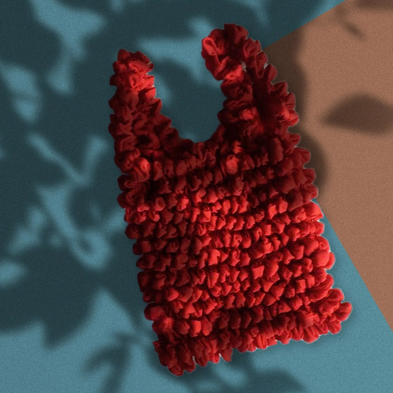 Casual Solid Color Polyester Household Shopping Bag 1 Piece