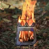 Pure Titanium Wood Stove Outdoor Portable Foldable Barbecue Stove