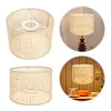 E27 Rattan Woven Lampshade Rattan Table Lamp Shade Retro Rattan Lamp Shade Decor
